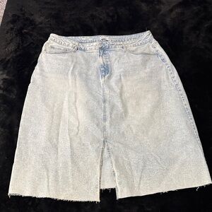 Ava & Viv Light Blue A-Line Skirt